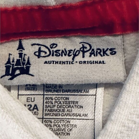 Disney World Christmas Minnie Mouse Hoodie Sweater Large Girls Fast Ship EUC - Picture 9 of 11